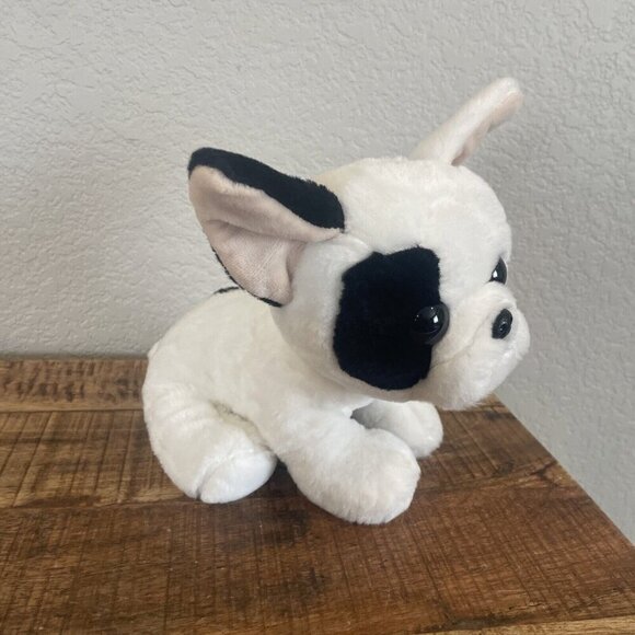 TY Beanie Baby 10” MARCEL French Bulldog White Black Ear Plush Stuffed Animal - Picture 3 of 9